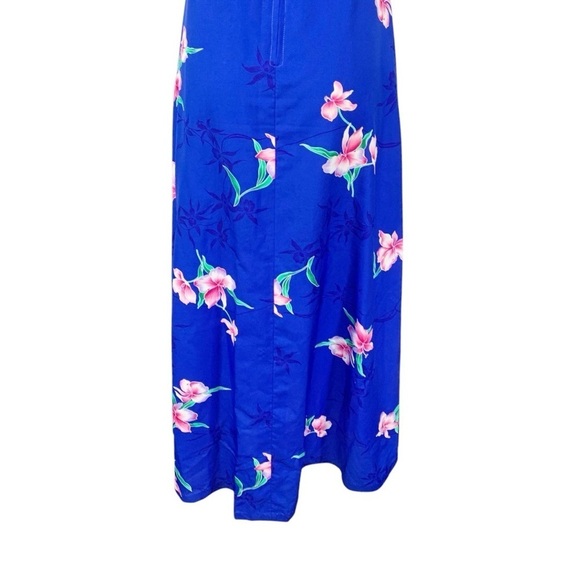 Vintage Hukilau Fashions Hawaiian Maxi Dress Size 6 - Picture 8 of 10